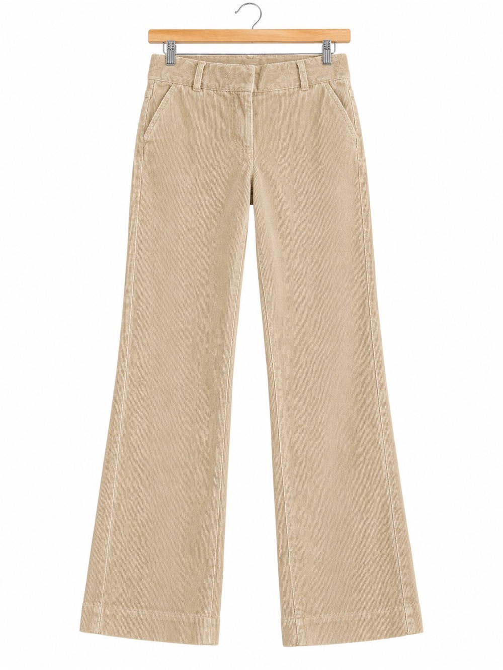 Bebe Y2K Tan Corduroy Flare Pants Size 8